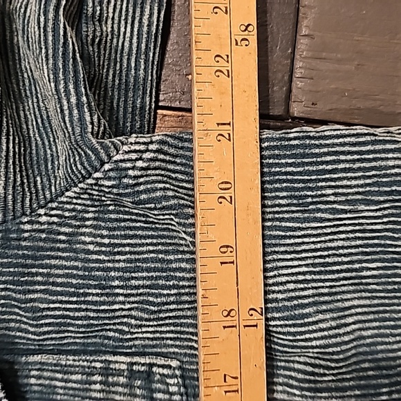 VICI sz Medium Corduroy green teal jacket cropped frayed - Picture 4 of 6